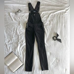 Arizona Jeans Black Corduroy Overalls